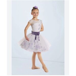 Weissman | There’s A Place for Us Ballet Tutu Purple White Floral, Size MC